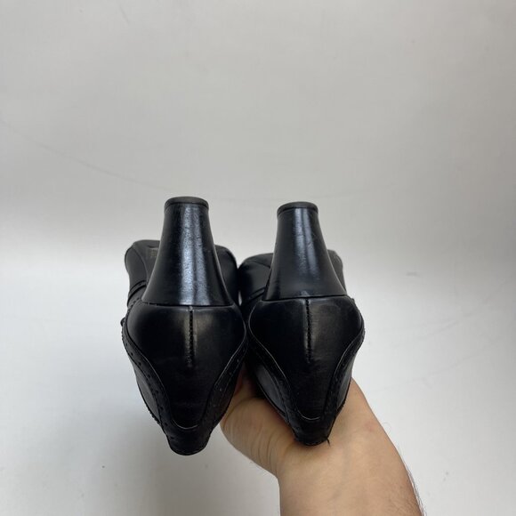 Clarks Bendables Black Leather Mary Jane Heel Shoes Womens 6M US Comfort - Picture 7 of 12